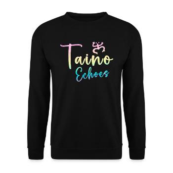 Taíno Echoes Caribbean Ancestry Pride - Unisex Sweatshirt - black - Front - Alina (178cm) & Michal (187cm)
