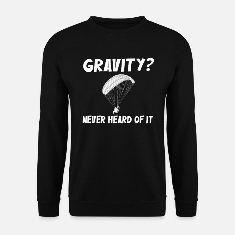 Lustiges Paramotor Gravitations-Meme - Unisex Pullover - Schwarz
