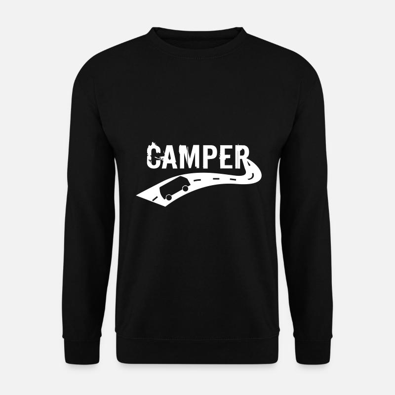 Camper Camping Bus on Tour - Unisex Sweatshirt - black