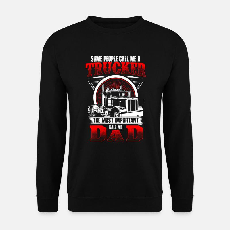 Trucker Dad - EN - Unisex Pullover - Schwarz