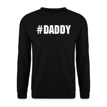 Daddy - Unisex Sweatshirt - black - Front - Alina (178cm) & Michal (187cm)