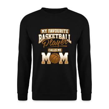 Favourite Basketball Player - Unisex Sweatshirt - black - Front - Alina (178cm) & Michal (187cm)