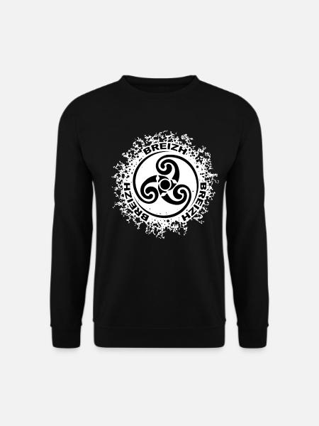 bretagne breizh triskel 19 - Sweat-shirt Unisexe - noir