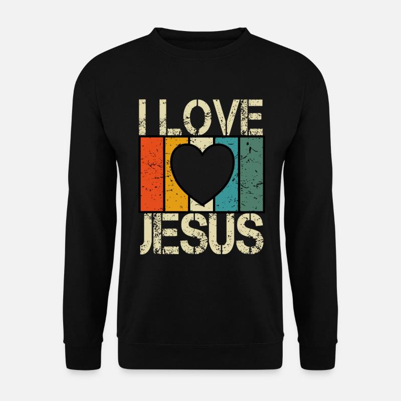 I love Jesus - Unisex Sweatshirt - black