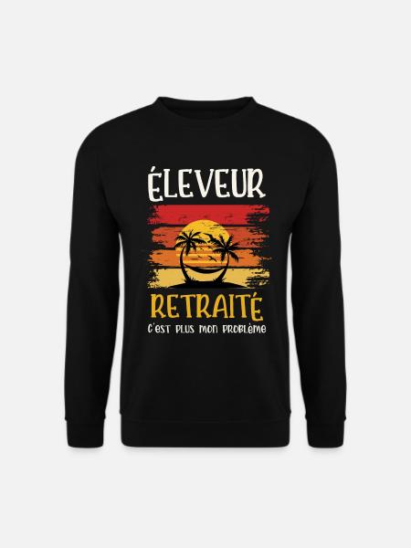 éleveur retraité - Sweat-shirt Unisexe - noir