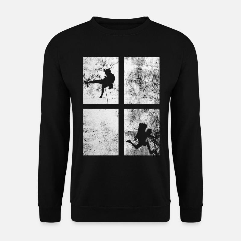 4 rectangles - climbing - Unisex Sweatshirt - black