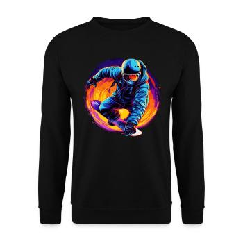 Snowboard ou ski puis après-ski - Sweat-shirt Unisexe - noir - Devant - Alina (178cm) & Michal (187cm)
