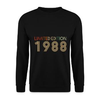 29. Geburtstag Februar Jahrgang 1994 Geschenkidee - Unisex Pullover - Schwarz - Vorne - Alina (178cm) & Michal (187cm)