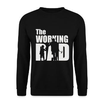 Le père qui travaille père cadeau père père - Sweat-shirt Unisexe - noir - Devant - Alina (178cm) & Michal (187cm)