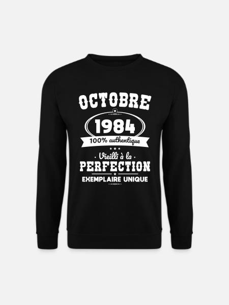 40th Anniversary - October 1984 Perfection - Unisex Sweatshirt - black