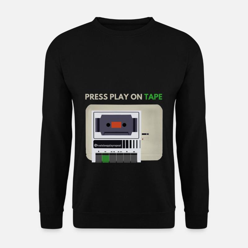 press play on tape - Unisex Pullover - Schwarz