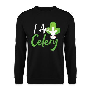 Je suis céleri - Légumes - Sweat-shirt Unisexe - noir - Devant - Alina (178cm) & Michal (187cm)