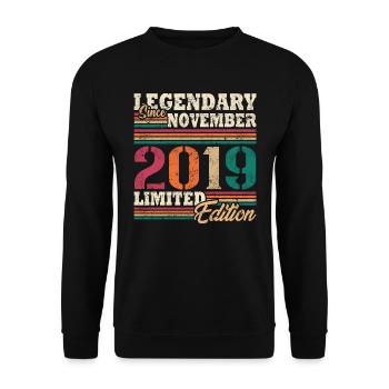 Legendary November 2019 limited edition - Unisex Sweatshirt - black - Front - Alina (178cm) & Michal (187cm)