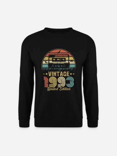 Vintage-Kassette 1993 - Unisex Pullover - Schwarz