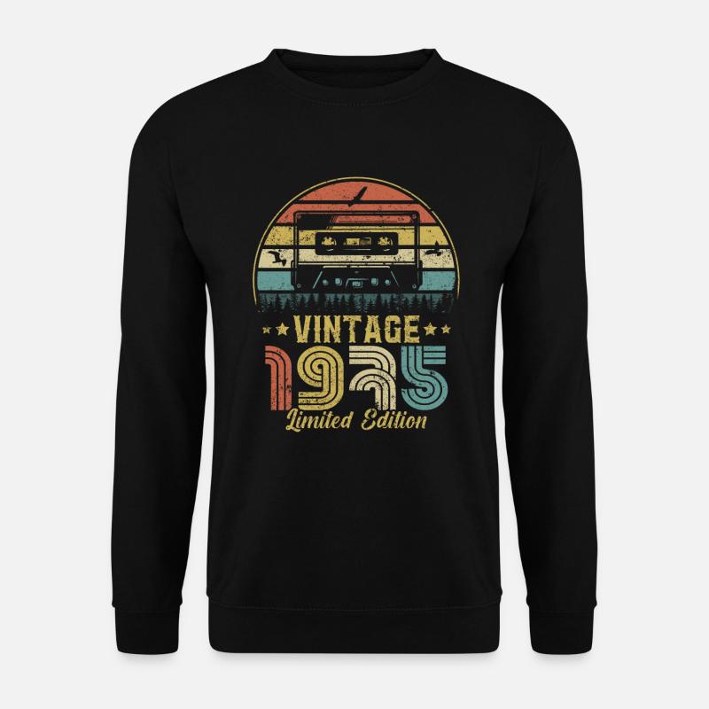 Vintage-Kassette 1975 - Unisex Pullover - Schwarz