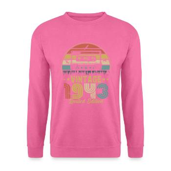 Vintage-Kassette 1943 - Unisex Pullover - Pink - Vorne