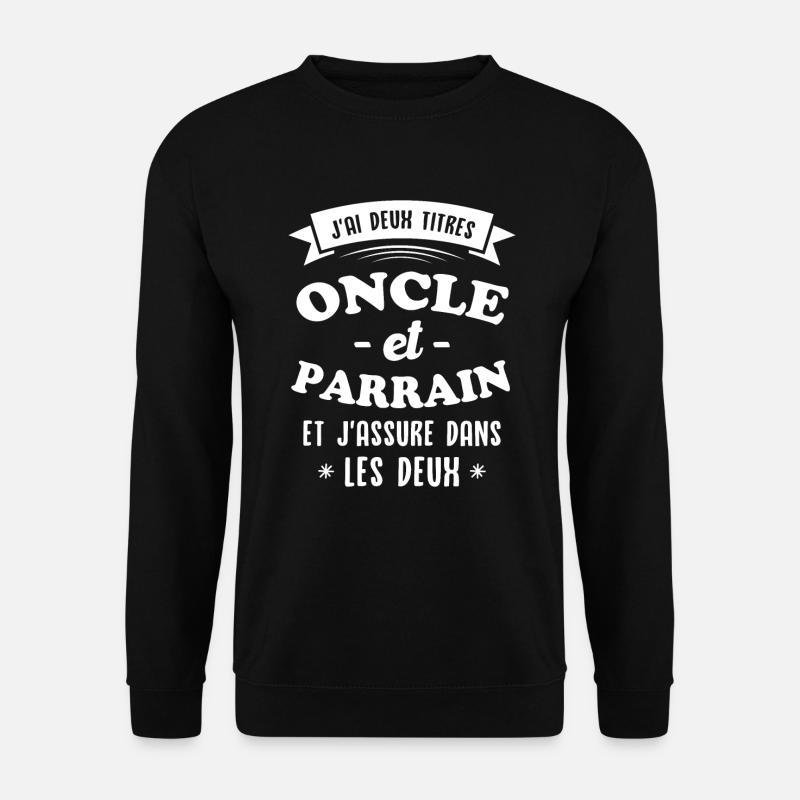 Onkel und Pate - Unisex Pullover - Schwarz