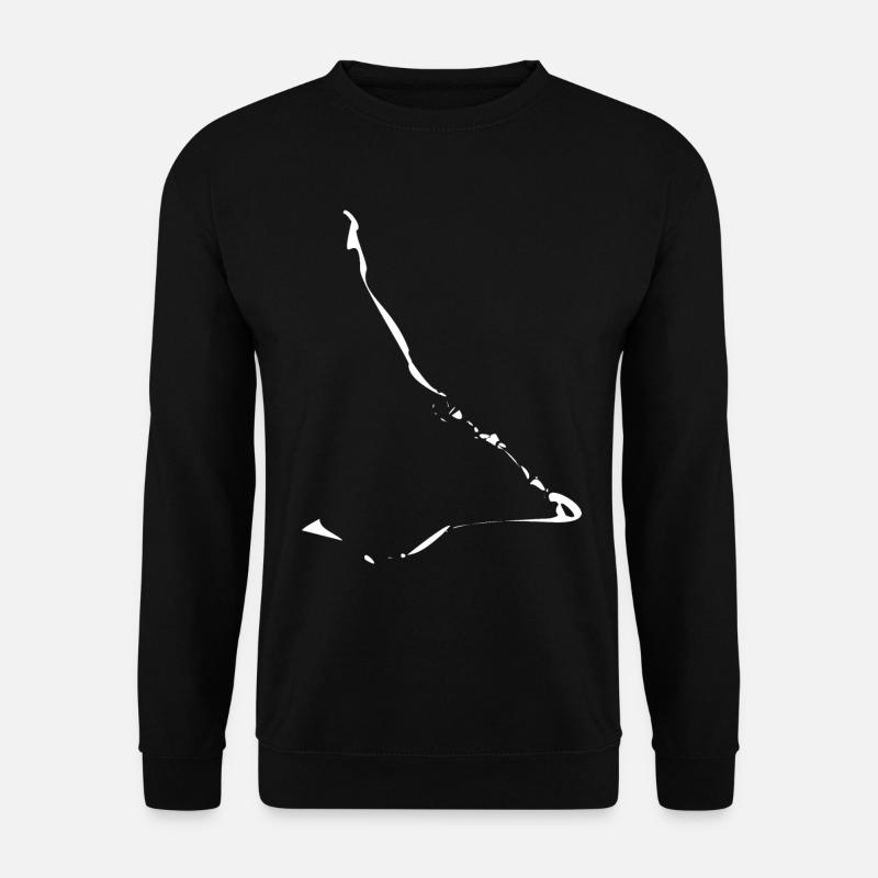 Kiribati map flag - Unisex Sweatshirt - black
