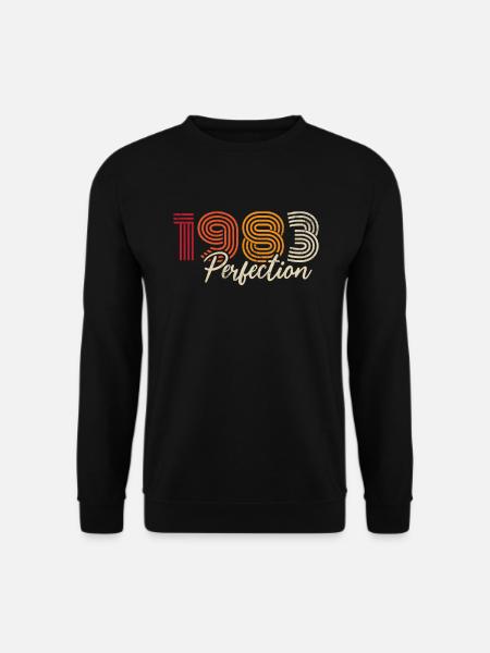 Vintage Rétro Cadeau D'nniversaire Pour Né En 1983 - Sweat-shirt Unisexe - noir