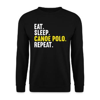 Kanu-Polo - Unisex Pullover - Schwarz - Vorne - Alina (178cm) & Michal (187cm)