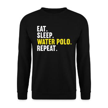 Water-polo Waterpolo - Sweat-shirt Unisexe - noir - Devant - Alina (178cm) & Michal (187cm)