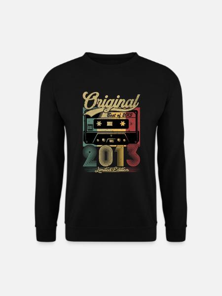 Vintage Anniversaire 2013 Cassette Rétro - Sweat-shirt Unisexe - noir