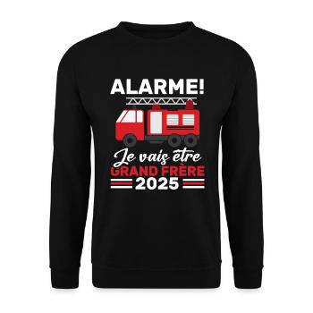 I'm going to be Big Brother 2025 / Future Big Brother - Unisex Sweatshirt - black - Front - Alina (178cm) & Michal (187cm)