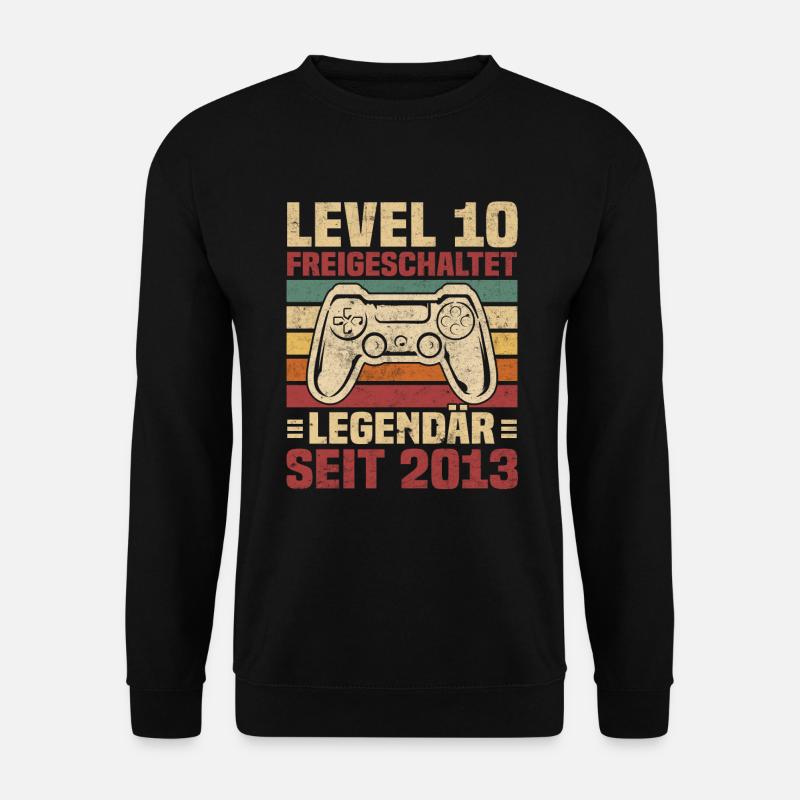 Level 10 freigeschaltet legendär seit 2013 - Unisex Pullover - Schwarz