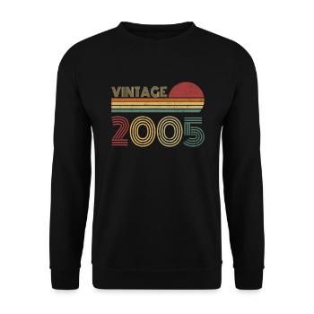 Millésime 2005 - Sweat-shirt Unisexe - noir - Devant - Alina (178cm) & Michal (187cm)