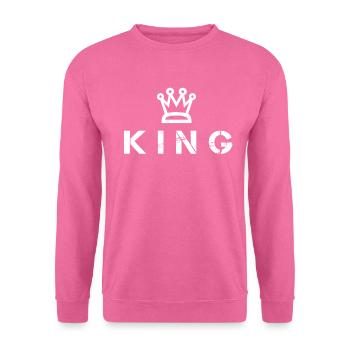 roi - Sweat-shirt Unisexe - rose - Devant