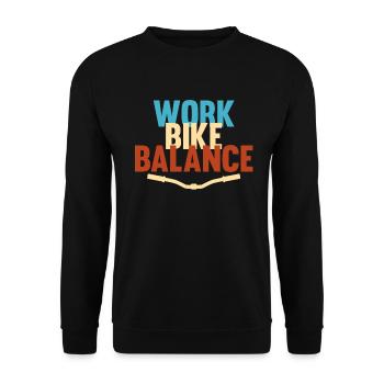 Vélo - Sweat-shirt Unisexe - noir - Devant - Alina (178cm) & Michal (187cm)
