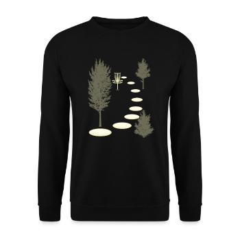 Disc Golf Into Woods Disc Golf Discs Golf Frisb - Sweat-shirt Unisexe - noir - Devant - Alina (178cm) & Michal (187cm)