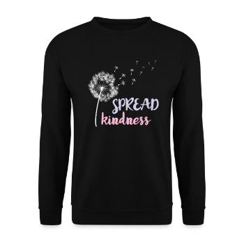 Kindness Message Kindness Quote Choose Kind For Te - Unisex Sweatshirt - black - Front - Alina (178cm) & Michal (187cm)