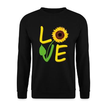 Tournesol cadeau pour les femmes aiment tournesols mignon Wome - Sweat-shirt Unisexe - noir - Devant - Alina (178cm) & Michal (187cm)