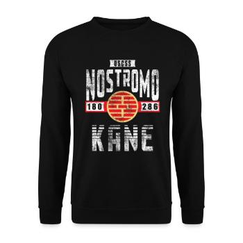 Alien Nostromo Mannschaftsrang Kane - Unisex Pullover - Schwarz - Vorne - Alina (178cm) & Michal (187cm)