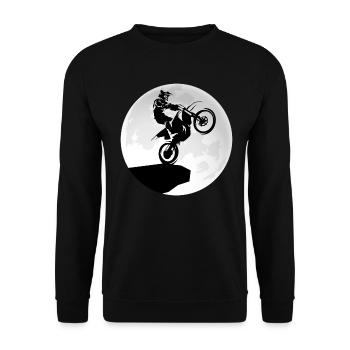 motocross universe motorcycle motorsport dirtbike - Unisex Sweatshirt - black - Front - Alina (178cm) & Michal (187cm)