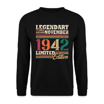 Légendaire novembre 1942 édition limitée - Sweat-shirt Unisexe - noir - Devant - Alina (178cm) & Michal (187cm)