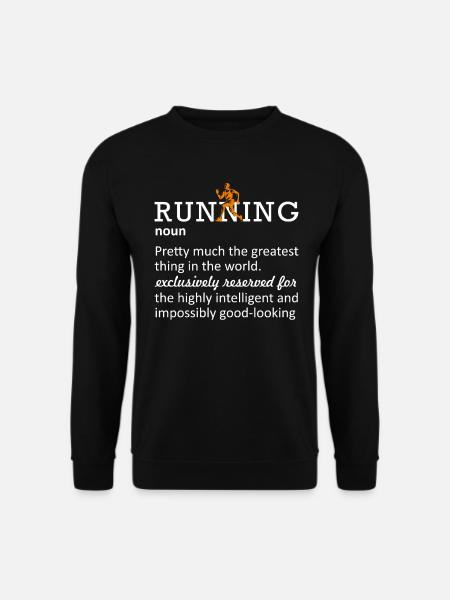 Running Funny Definition Marathoner 5k Marathon - Unisex Sweatshirt - black