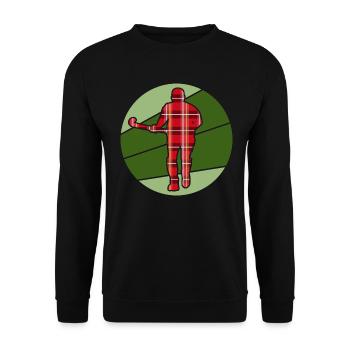Hockey sur gazon Joueur de hockey Terrain de hockey - Sweat-shirt Unisexe - noir - Devant - Alina (178cm) & Michal (187cm)