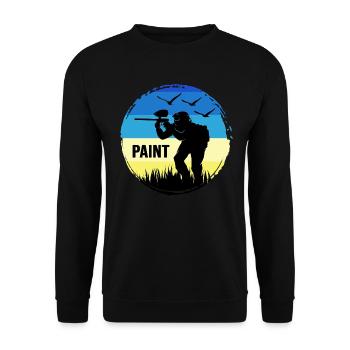 Paintball Paintballspieler Gotcha-world - Unisex Pullover - Schwarz - Vorne - Alina (178cm) & Michal (187cm)