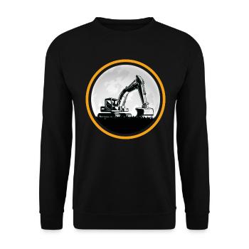 Excavator Excavator Driver Construction Site Excavator Shovel - Unisex Sweatshirt - black - Front - Alina (178cm) & Michal (187cm)