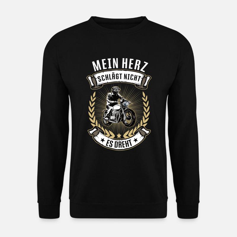 Motorrad Motorradfahrer Motorradverein Motorradfan - Unisex Pullover - Schwarz