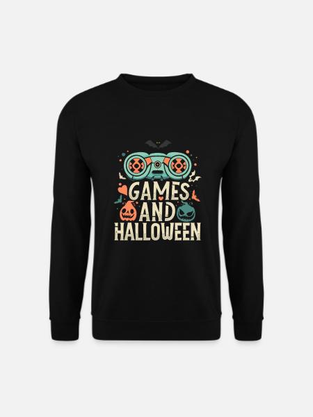 Games and Halloween - A Spooktacular Combo - Unisex Sweatshirt - black
