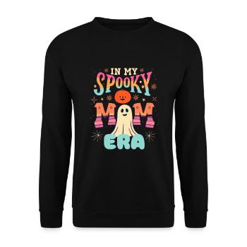 In meiner gruseligen Mama-Ära war Halloween - Unisex Pullover - Schwarz - Vorne - Alina (178cm) & Michal (187cm)