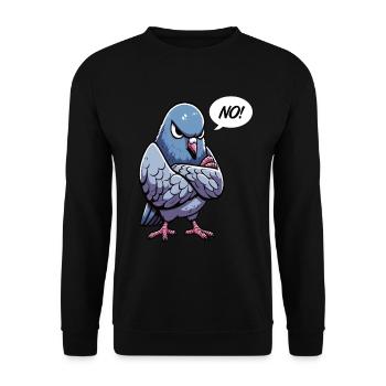 No pigeon pigeons pigeon fanciers pigeon fanciers - Unisex Sweatshirt - black - Front - Alina (178cm) & Michal (187cm)