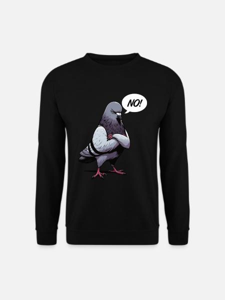No Taube Tauben Taubenzüchter Taubenliebhaber - Unisex Pullover - Schwarz