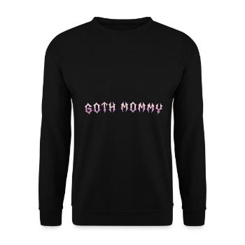Maman gothique ! Esthétique gothique Croix Y2K - Sweat-shirt Unisexe - noir - Devant - Alina (178cm) & Michal (187cm)