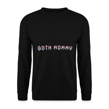 Maman gothique ! Esthétique gothique Croix Y2K - Sweat-shirt Unisexe - noir - Devant - Alina (178cm) & Michal (187cm)
