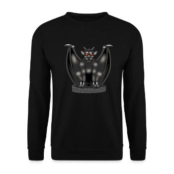Gargoyle - Mythical creatures - Unisex Sweatshirt - black - Front - Alina (178cm) & Michal (187cm)