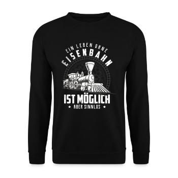 Zug - Unisex Pullover - Schwarz - Vorne - Alina (178cm) & Michal (187cm)
